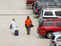 Parkplatz am Flughafen Hannover